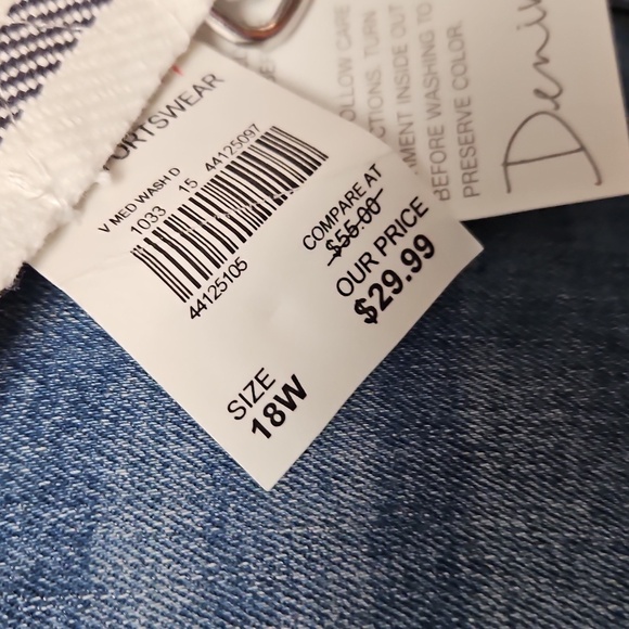 Cato Blue Ankle Cropped Jeans with Belt - Picture 6 of 6